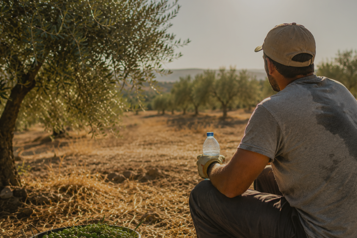 Golpes de calor en el campo: cómo protegerse durante las jornadas de trabajo en el olivar